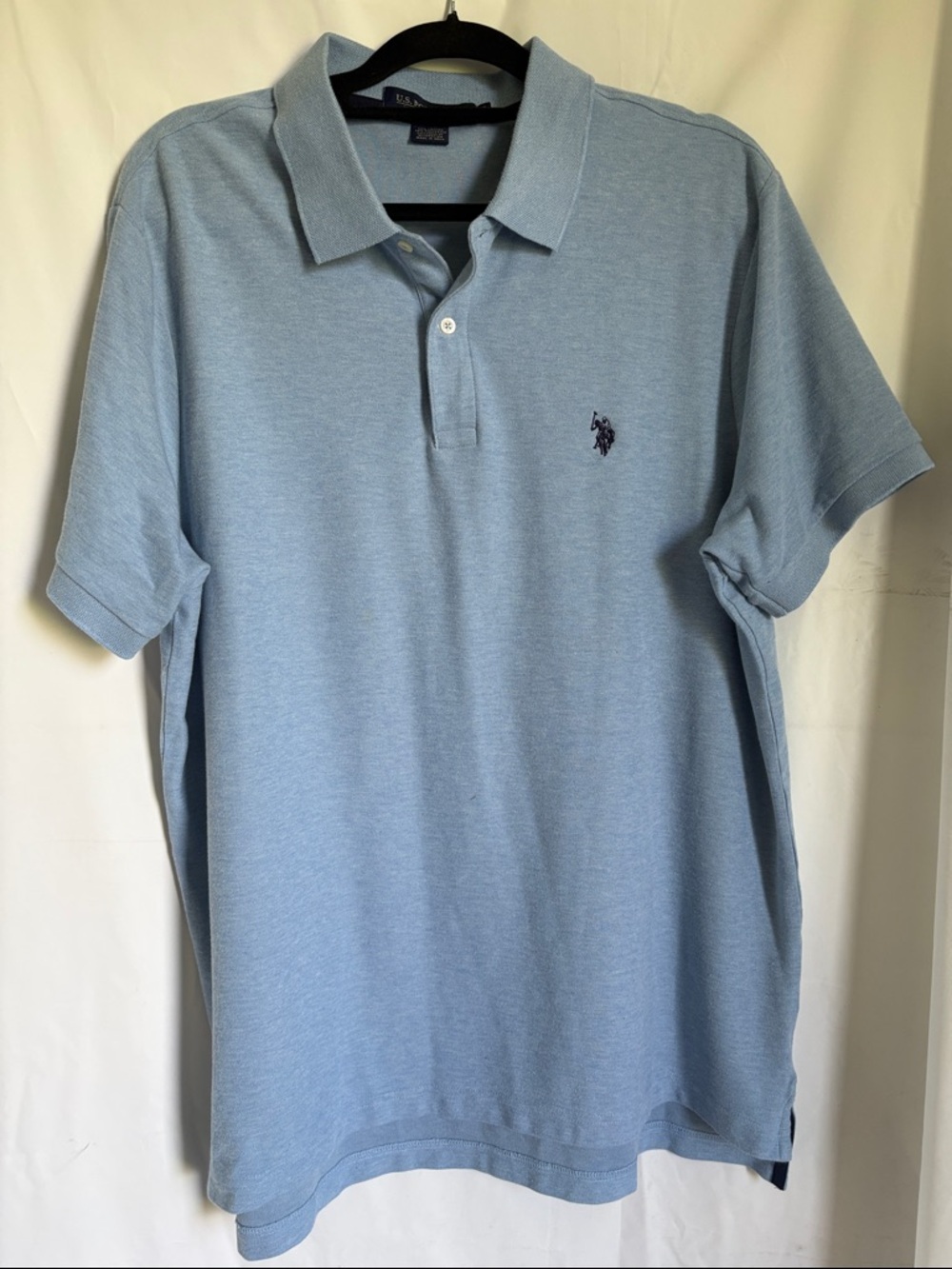U.S. POLO ASSN.  Light Blue Short Sleeve Polo size XL